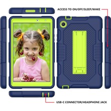 ZSHSKJ For Huawei Matepad T8 8.0(2020) Contrast Color Robot Shockproof Silicone + Pc Protective Case With Holder (Yurt Dışından)