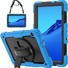 ZSHSKJ For Huawei Mediapad T5 Shockproof Colorful Silicone + Pc Protective Case With Holder & Shoulder Strap & Hand Strap (Yurt Dışından)