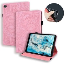 ZSHSKJ Calf Pattern Double Folding Design Embossed Leather Case With Holder & Card Slots & Pen Slot & Astic Band For Lenovo Tab M8 TB-8505F 8505X 8.0 (Yurt Dışından)