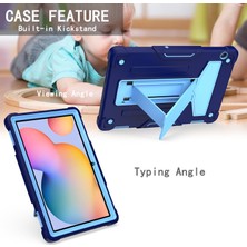 ZSHSKJ For Huawei Mediapad T5 T-Shaped Bracket Contrast Color Shockproof Pc + Silicone Protective Case (Yurt Dışından)