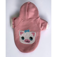 Paw Garage Pinky Pink Kedi Kapşonlu Sweatshirt, Hoodie Kedi Kazağı, Kedi Kıyafeti