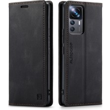 Eabhulie Xiaomi 12T / 12T Pro Için Vinil Deri Kapak Flip Cüzdan Standı Telefon Kılıfı (Yurt Dışından)