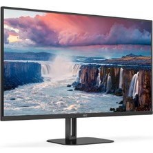 AOC 31.5 Aoc Q32V5CE/BK 1ms 75MHZ 1xhdmı 1xdp USB Type-C Qhd 2560X1440 Hoparlör Freesync Vesa Siyah