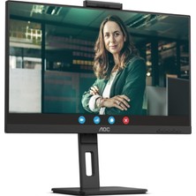 AOC 23.8 Aoc 24P3CW 1ms 100MHZ 1xhdmı 1xdp USB Type-C RJ45 Fhd 1920X1080 Webcam Hoparlör Çerçevesiz Vesa