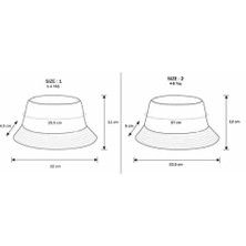 Luess Kız Çocuk Renkli Geometrik Desenli Bucket Şapka