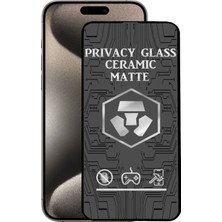 Caseart Apple iPhone 15 Pro Max Tam Kaplayan Mat Seramik Nano Esnek Hayalet Ekran Koruyucu