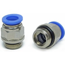 Sedir M16 x 1,5 - 12 Metrik Rekor Bağlantı Nipel PC12-M16X1.5 10 Adet