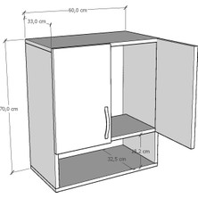 Esyah Modern Banyo Üst Modül