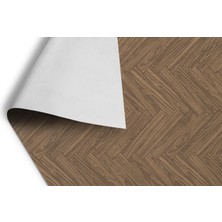 Brillant 1 Metre En - Parke Desen Kahverengi - Pvc Zemin Kaplama - Keçeli Kalın - Yer Döşemesi Mineflo