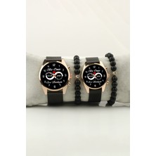 Stony Sonsuzluk Çift Kol Saati Baş Harfler Kişiselleştirilebilir Kadın Kol Saati ve Erkek Kol Saati