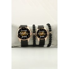 Stony Sonsuzluk Altın Kişiselleştirilebilir Kadın Kol Saati ve Erkek Kol Saati