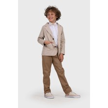 Miniğimin Cicileri  1-4 Yaş Polo Desen Papyonlu  Ceketli 3 Lü Çocuk Takım