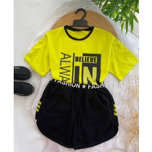 Miniğimin Cicileri Minigimin Cicileri Penye Kız Çocuk Tarz Takım - Yeşil