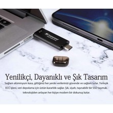 Transcend TS256GESD310C 256GB Type-C SSD - Siyah