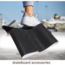 Sagrado Pvc Su Geçirmez Kaykay Güverte Zımpara Kaymaz Bant Griptape Paten Scooter Etiket 84X23CM-SIYAH (Yurt Dışından)