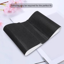 Sagrado Pvc Su Geçirmez Kaykay Güverte Zımpara Kaymaz Bant Griptape Paten Scooter Etiket 84X23CM-SIYAH (Yurt Dışından)
