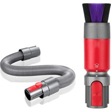 Sagrado Dyson V7 V8 V10 V11 V15 Için Vakum Fırçası Aparatı, Uzatma Hortumlu Yumuşak Fırça Temizleme Aleti (Yurt Dışından)