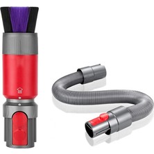 Sagrado Dyson V7 V8 V10 V11 V15 Için Vakum Fırçası Aparatı, Uzatma Hortumlu Yumuşak Fırça Temizleme Aleti (Yurt Dışından)