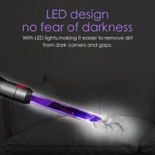 Sagrado LED Işık Boru Çatlak Aracı Yedek Dyson V7 V8 V10 V11 Elektrikli Süpürge Parçaları Aksesuarları Emme Çatlak Kafası (Yurt Dışından)