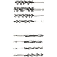 Sagrado 8 Adet Tel Fırça Matkap Ucu Seti 1/4 Inç Altıgen Saplı Çelik Tel Büküm Fırçası, Sondaj Perküsyon Için Uygun A (Yurt Dışından)