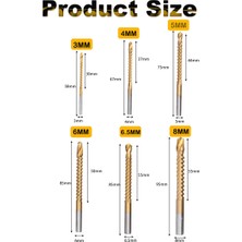 Sagrado Paket Titanyum Kaplamalı Hss Büküm Uçları, 3-8mm Tırtıklı Yan Kesim Uçları Plastik Metal Ahşap Delikler Için Ağaç Işleme Aletleri (Yurt Dışından)