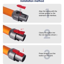 Sagrado 2 Adet Elektrikli Süpürge Kafa Klipsi Mandal Sekmesi Düğmesi Dyson V7 V8 V10 V11 V15 Elektrikli Süpürge Parçaları Anahtarı Düğmesi Yaylı (Yurt Dışından)