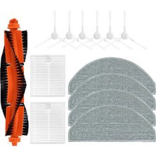 Sagrado 13 Adet Xiaomi Robot Vakum E10 B112/E12 Vakum Yedek Parça Aksesuarları Ana Yan Fırça Hepa Filtre Paspas Bezi (Yurt Dışından)