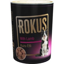 Rokus Kuzu Etli Köpek Konserve Maması 410GR 12'li