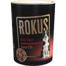 Rokus Dana Etli Köpek Konserve Maması 410 gr  12'li