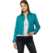 Basic & More Kadın  Deri Ceket - Kendall