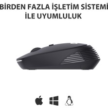 Lecoo WS202 Kablosuz 1200DPI 4 Tuşlu Optik Mouse Siyah