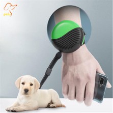 Three Beans Bilek Pet Halat Handsfree Pet Köpek Çekiş Halatı Teleskopik Çekiş Topları Oto Geri Çekilebilir Köpek Halkları Pet Köpekler Çift Pet Tasma Halat | Tasmalar (Yeşil) (Yurt Dışından)