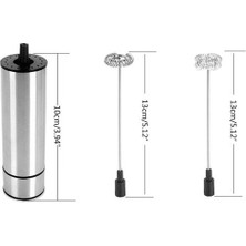 Three Beans Güçlü Çift Bahar Çırpma Elektrikli Süt Froother Mutfak Mikser El Süt Foamer Kahve Latte Cappuccino ile Standı | Sütlüler (Yurt Dışından)