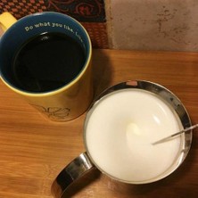 Three Beans Güçlü Çift Bahar Çırpma Elektrikli Süt Froother Mutfak Mikser El Süt Foamer Kahve Latte Cappuccino ile Standı | Sütlüler (Yurt Dışından)