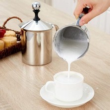 Three Beans Paslanmaz Çelik Manuel Süt Frother El Pompası Kremalı Çift Örgü Kahve Süt Köpüğü Köpük Köprüsü Köpük Köpük Foamer Fincan Marker Sürahi | Sütlü Anneler (Yurt Dışından)