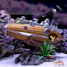 Three Beans Batık Denizaltı Ahtapot Akvaryum Balık Tankı Peyzaj Dekorasyon Vintage Ev Reçine Hideaway Karides Üreme Saklanma | Süslemeleri (Yurt Dışından)
