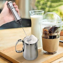 Three Beans USB Işlevli Paslanmaz Çelik 2 Hızlar Ücretli 2 Bahar Çırpma Kafası Elektrikli Süt Froother Yumurta Çırpıcı Süt Foamer Mikser | Sütlüler (Yurt Dışından)