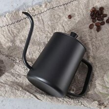 Three Beans 600ML Damla Su Isıtıcısı Kahve Çay Potu Kapak ile Yapışmaz Gıda Sınıfı Paslanmaz Çelik Gooseneck Damla Su Isıtıcısı Kuğu Boyun Ince Ağız | Kahve Kapları (Yurt Dışından)