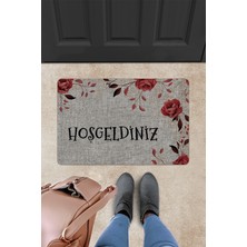 Evaşk Kapı Önü Paspası Vinil Kaymaz Tabanlı