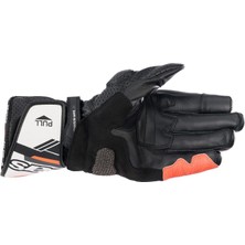 Alpinestars  Sp-8 V3 Korumalı Motosiklet Eldiveni Siyah / Beyaz / Parlak Kırmızı