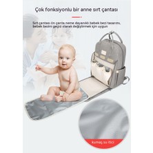 Love Home Anne Çantası 2023 Yeni Moda Taşınabilir Büyük Kapasiteli Sırt Çantası Anne ve Bebek Anne Dışarı Hafif Çok Fonksiyonlu Sırt Çantası (Yurt Dışından)