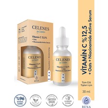 Celenes Vitamin C 12.5% + Oats + Niacinamide Active Yüz Serum