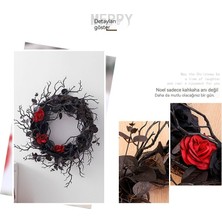 Romance Ölü Dal Çelenk Simülasyon Çiçek Siyah Dekoratif Çiçek (Yurt Dışından)