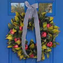 Romance 35CM Hasat Festivali Nar Meyve Çelenk Süsleme (Yurt Dışından)