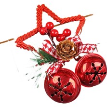 Romance Noel Beş Köşeli Yıldız Zil Aksesuarları Kolye (Yurt Dışından)