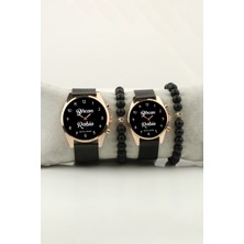 Stony Sevgili Isimler Çift Kol Saati Isim ve Tarih Yazılabilir Sevgiliye Bileklik Hediye