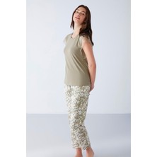 Penye Mood Pijama Takım Yeşil 2336