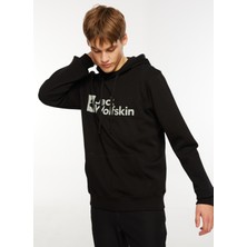 Jack Wolfskin Arthur Hoody Siyah Erkek Kapüşonlu Sweatshirt 1000001TR