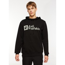 Jack Wolfskin Arthur Hoody Siyah Erkek Kapüşonlu Sweatshirt 1000001TR