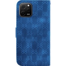 Zsunsky Shop Huawei Nova Y61 / Enjoy 50Z Için Kabartmalı Deri Kılıf (Yurt Dışından)